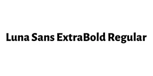 Luna Sans ExtraBold Regular Font