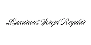 Luxurious Script Regular Font