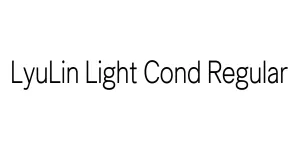 LyuLin Light Cond Regular Font