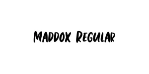 Maddox Regular Font