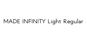 MADE INFINITY Light Regular Font