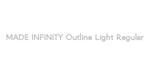 MADE INFINITY Outline Light Regular Font