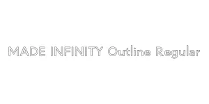 MADE INFINITY Outline Regular Font