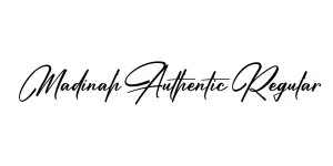 Madinah Authentic Regular Font