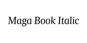 Maga Book Italic Font
