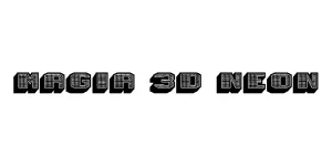 Magia 3D Neon Font