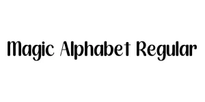 Magic Alphabet Regular Font