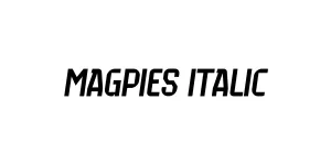 Magpies Italic Font