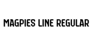 Magpies Line Regular Font