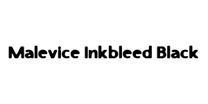 Malevice Inkbleed Black Font