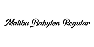 Malibu Babylon Regular Font