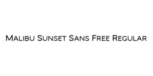 Malibu Sunset Sans Free Regular Font