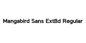 Mangabird Sans ExtBd Regular Font