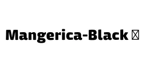 Mangerica-Black ☞ Font