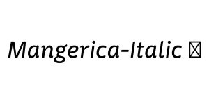 Mangerica-Italic ☞ Font