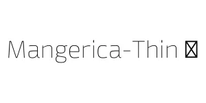 Mangerica-Thin ☞ Font