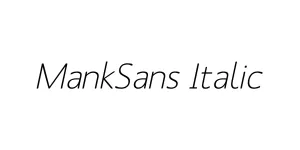 MankSans Italic Font