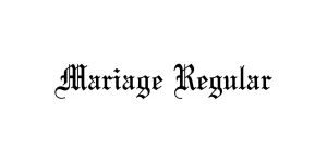 Mariage Regular Font