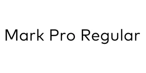 Mark Pro Regular Font