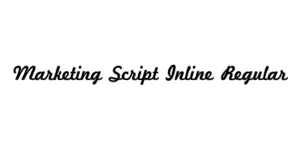Marketing Script Inline Regular Font