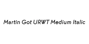 Martin Got URWT Medium Italic Font