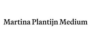 Martina Plantijn Medium Font