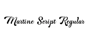 Martine Script Regular Font