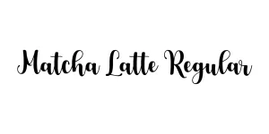 Matcha Latte Regular Font