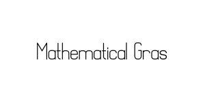 Mathematical Gras Font