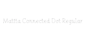 Matita Connected Dot Regular Font