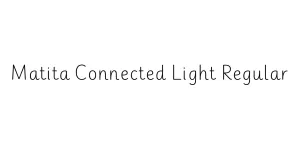Matita Connected Light Regular Font