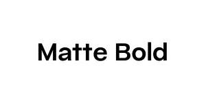 Matte Bold Font