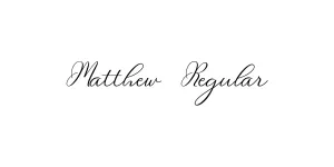 Matthew Regular Font