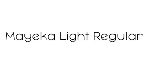 Mayeka Light Regular Font