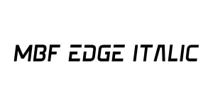 MBF Edge Italic Font
