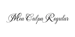Mea Culpa Regular Font