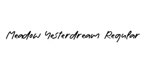 Meadow Yesterdream Regular Font