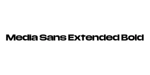 Media Sans Extended Bold Font