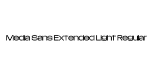 Media Sans Extended Light Regular Font