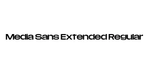 Media Sans Extended Regular Font