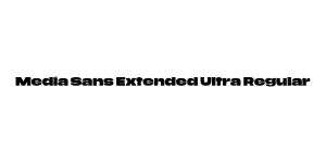 Media Sans Extended Ultra Regular Font
