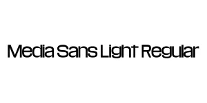 Media Sans Light Regular Font