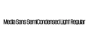 Media Sans SemiCondensed Light Regular Font