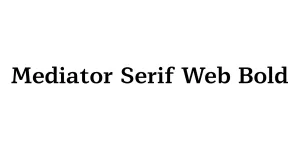 Mediator Serif Web Bold Font