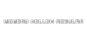 Memory Hollow Regular Font