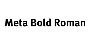 Meta Bold Roman Font