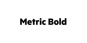 Metric Bold Font