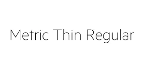 Metric Thin Regular Font