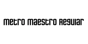 Metro Maestro Regular Font