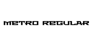 Metro Regular Font